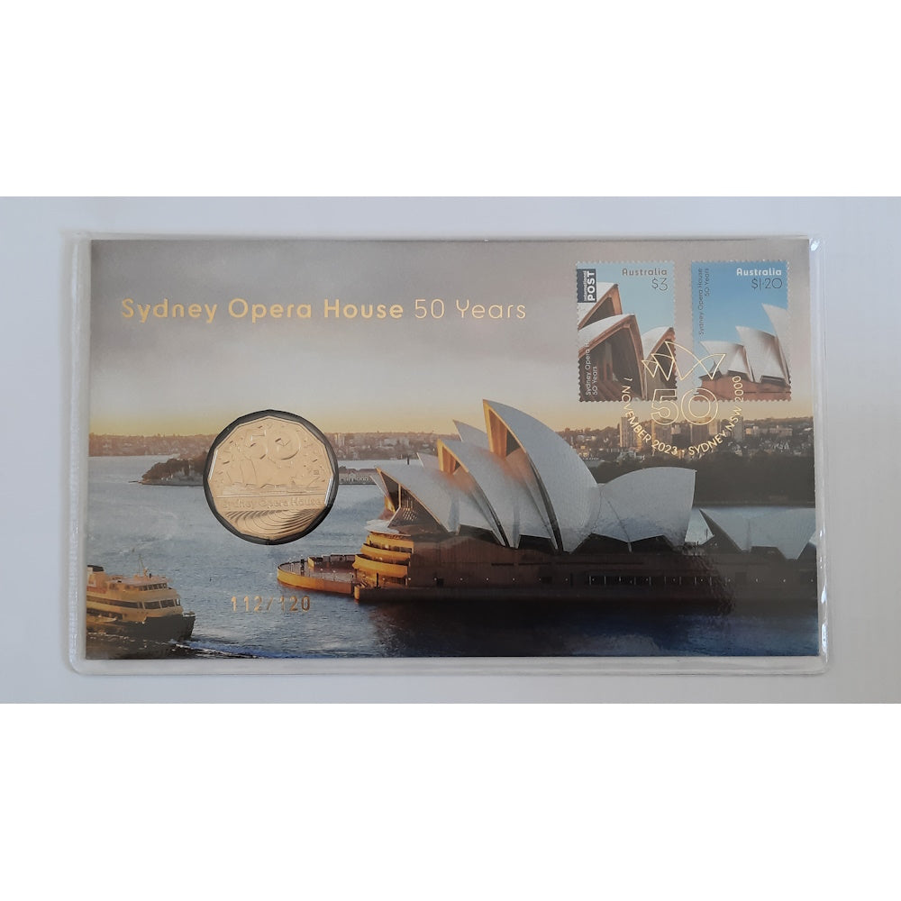 2023 Sydney Opera House 50 Years Prestige Postal Numismatic Cover