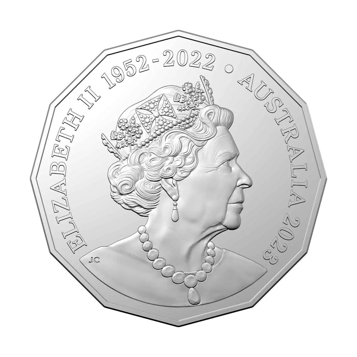 2023 50c 50th Anniversary Of AC/DC Coloured Uncirculated Coin