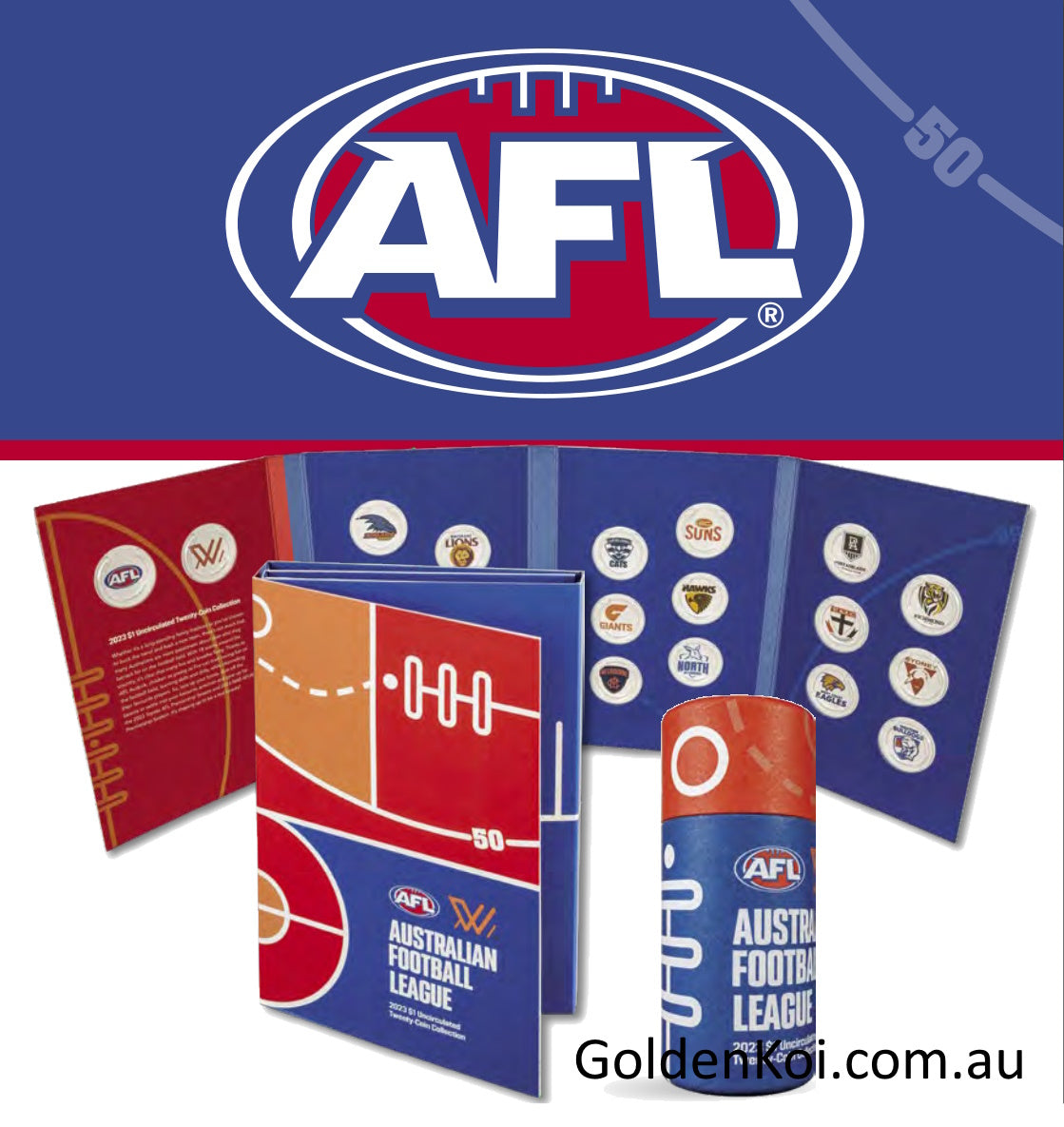 2023 AFL Collectable Coin Folder & Tube Set