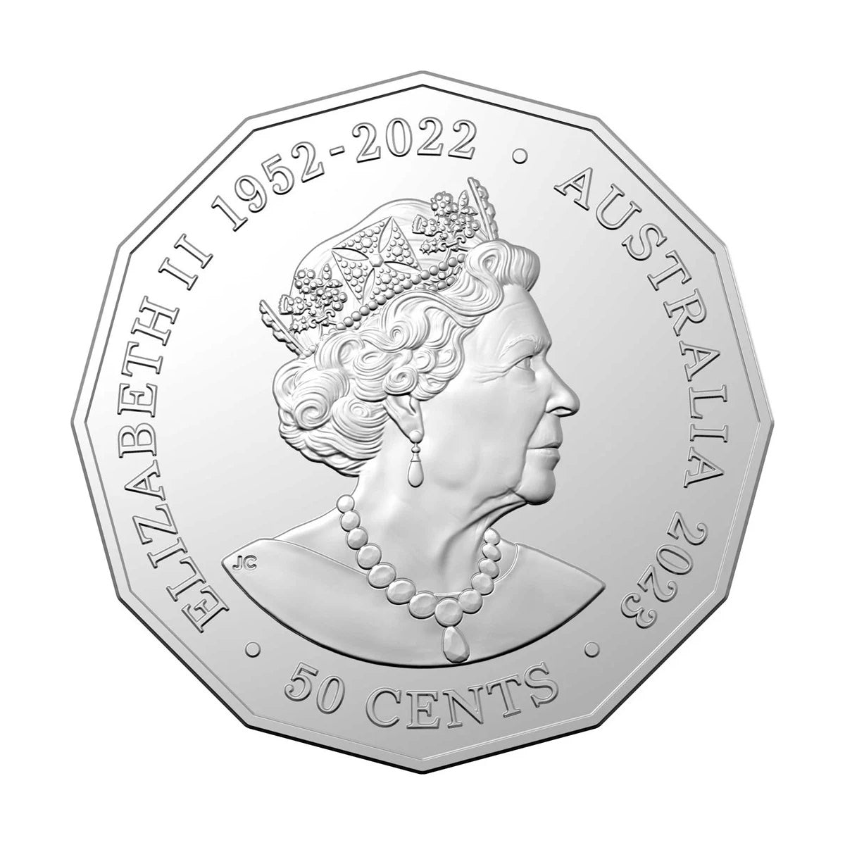 2023 Christmas Decoration – Festive Floral 50c Uncirculated Coloured Coin