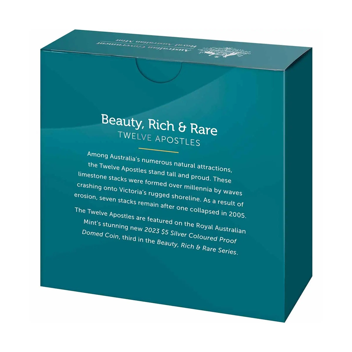 2023 Beauty Rich & Rare The Twelve Apostles $5 Curved Colour 1oz Silver Proof Coin