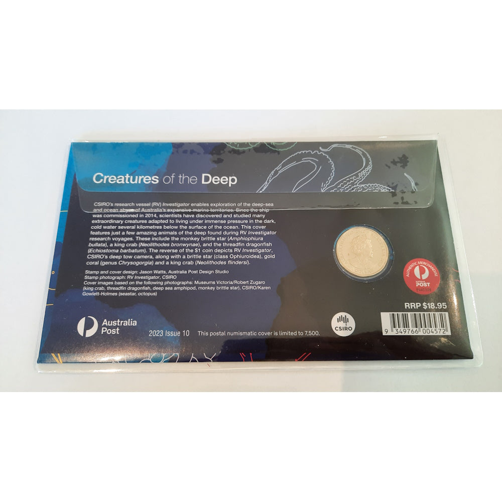 2023 Creatures of the Deep Postal Numismatic Cover PNC