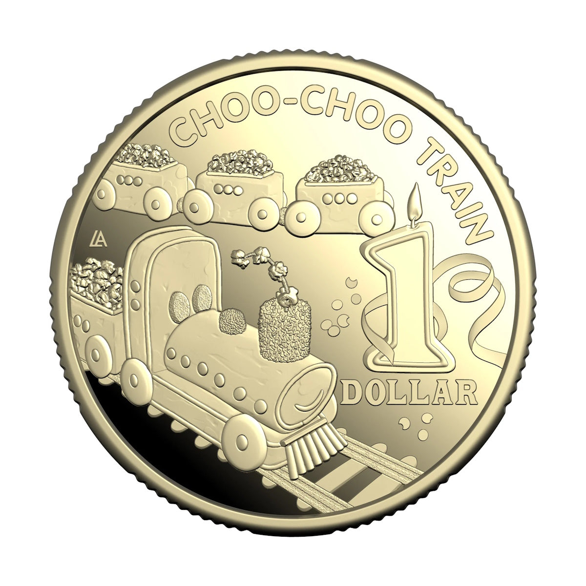 2025 Australia Women's Weekly Birthday Cake $1 Choo Choo Train Proof Coin Book