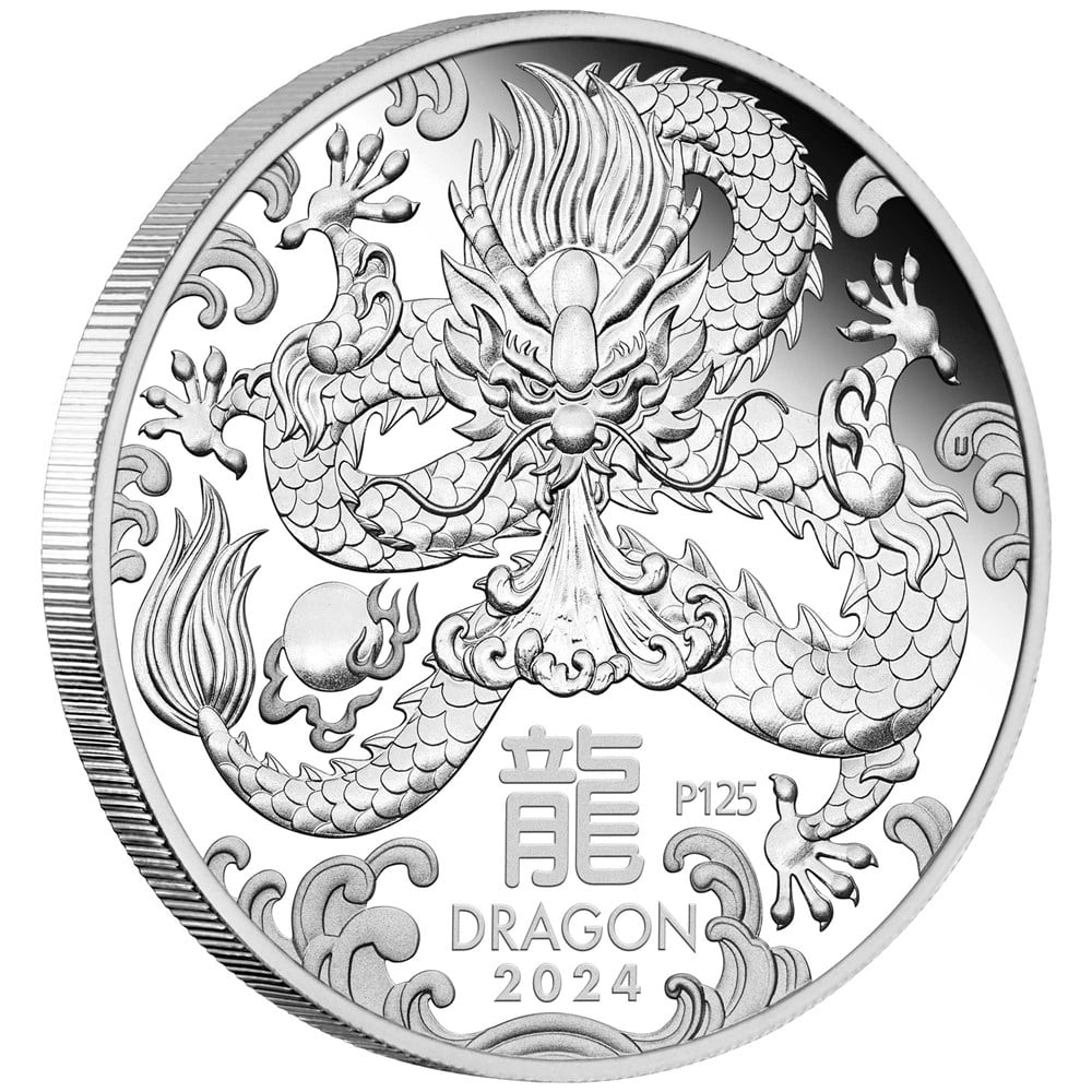 2024 Australian Lunar Series III Year of the Dragon 1oz Silver Trio