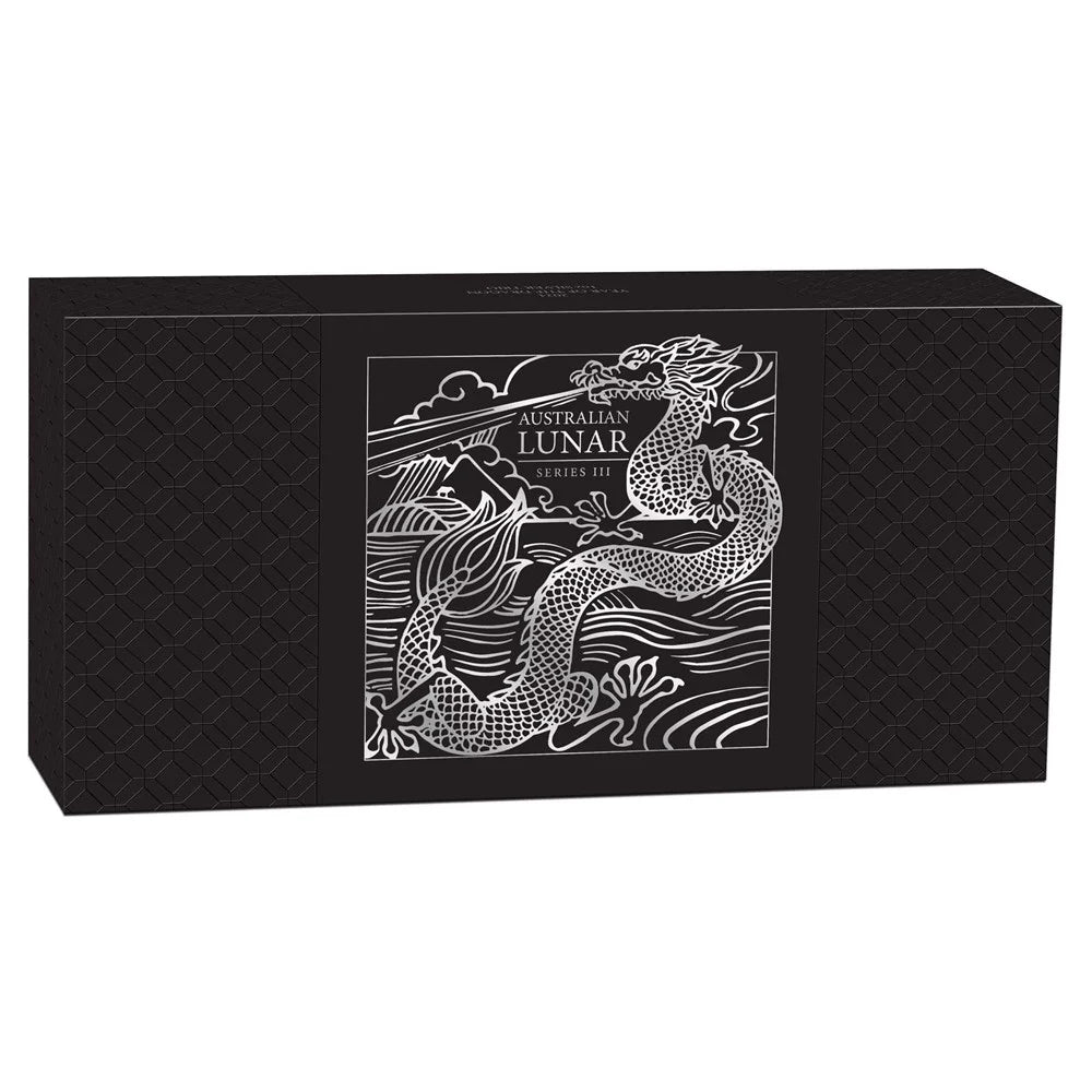 2024 Australian Lunar Series III Year of the Dragon 1oz Silver Trio