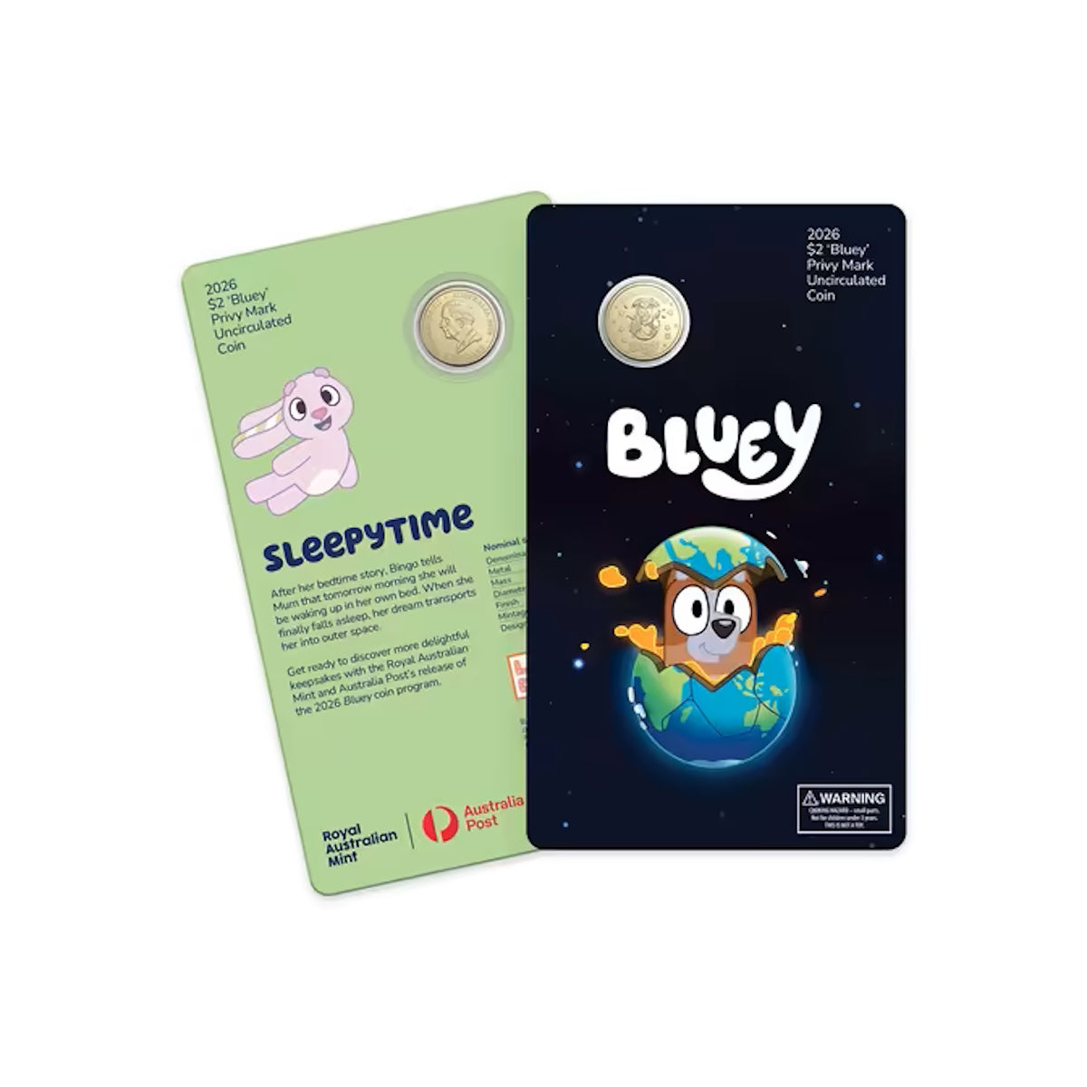 2026 Bluey $2 Coin in Card with Privy Mark - Preorder