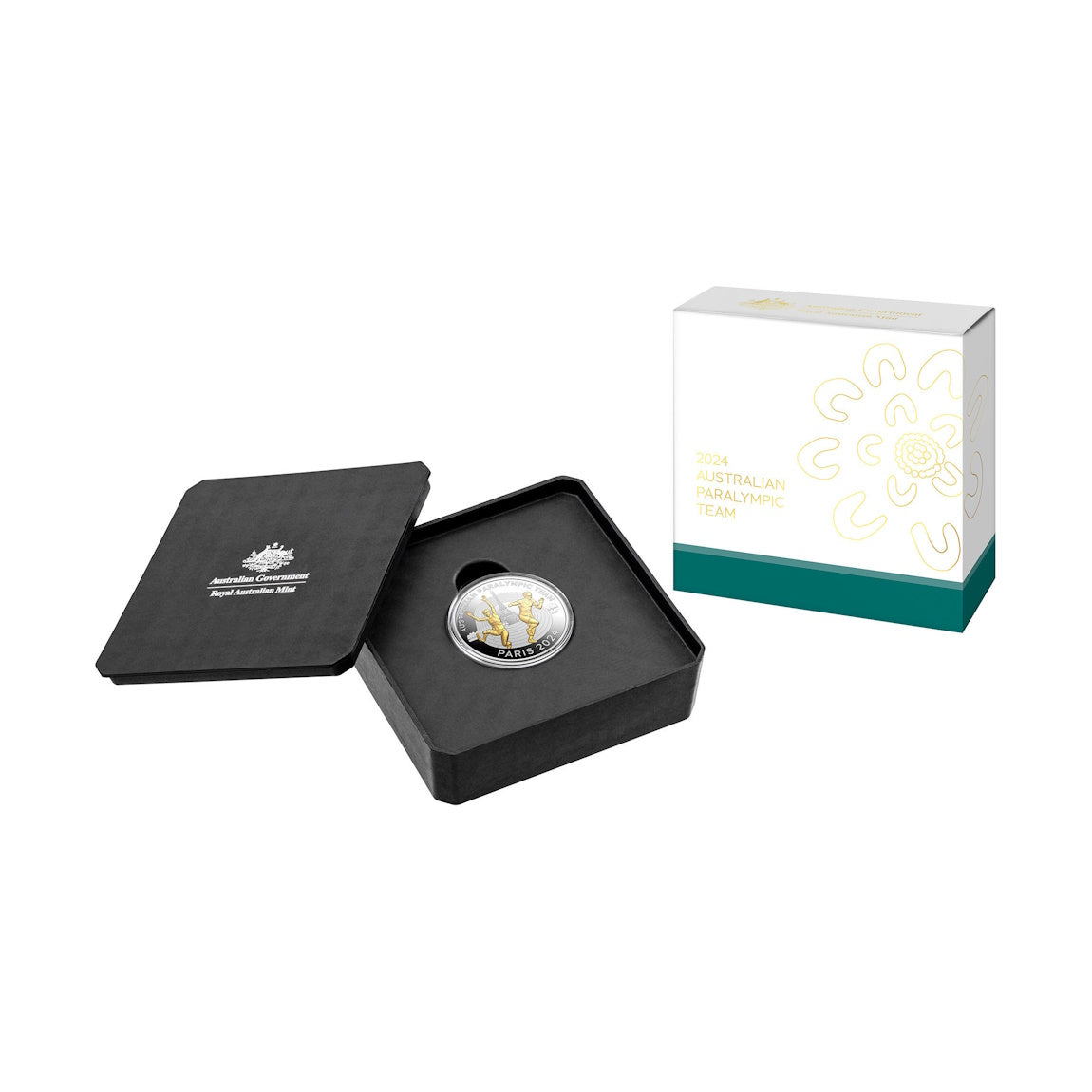 2024 Australian Paralympic Team $5 Selectively Gold-Plated Proof Coin