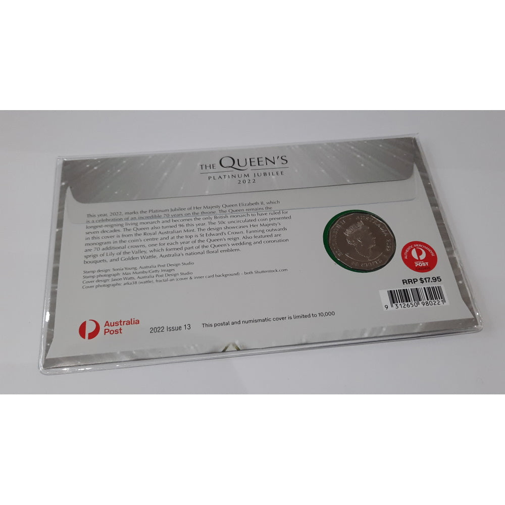 2022 Queen Elizabeth II Platinum Jubilee 50C ANDA Melbourne Limited Edition