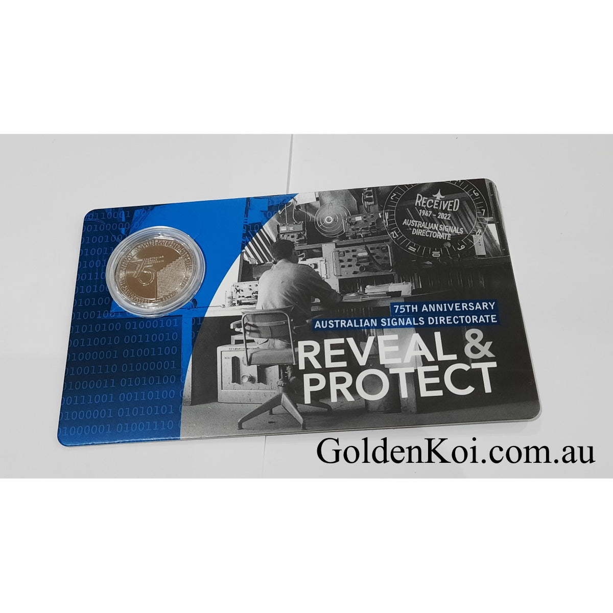 2022 75th Anniversary of Australian Signals Directorate UNC 50c Carded Coin