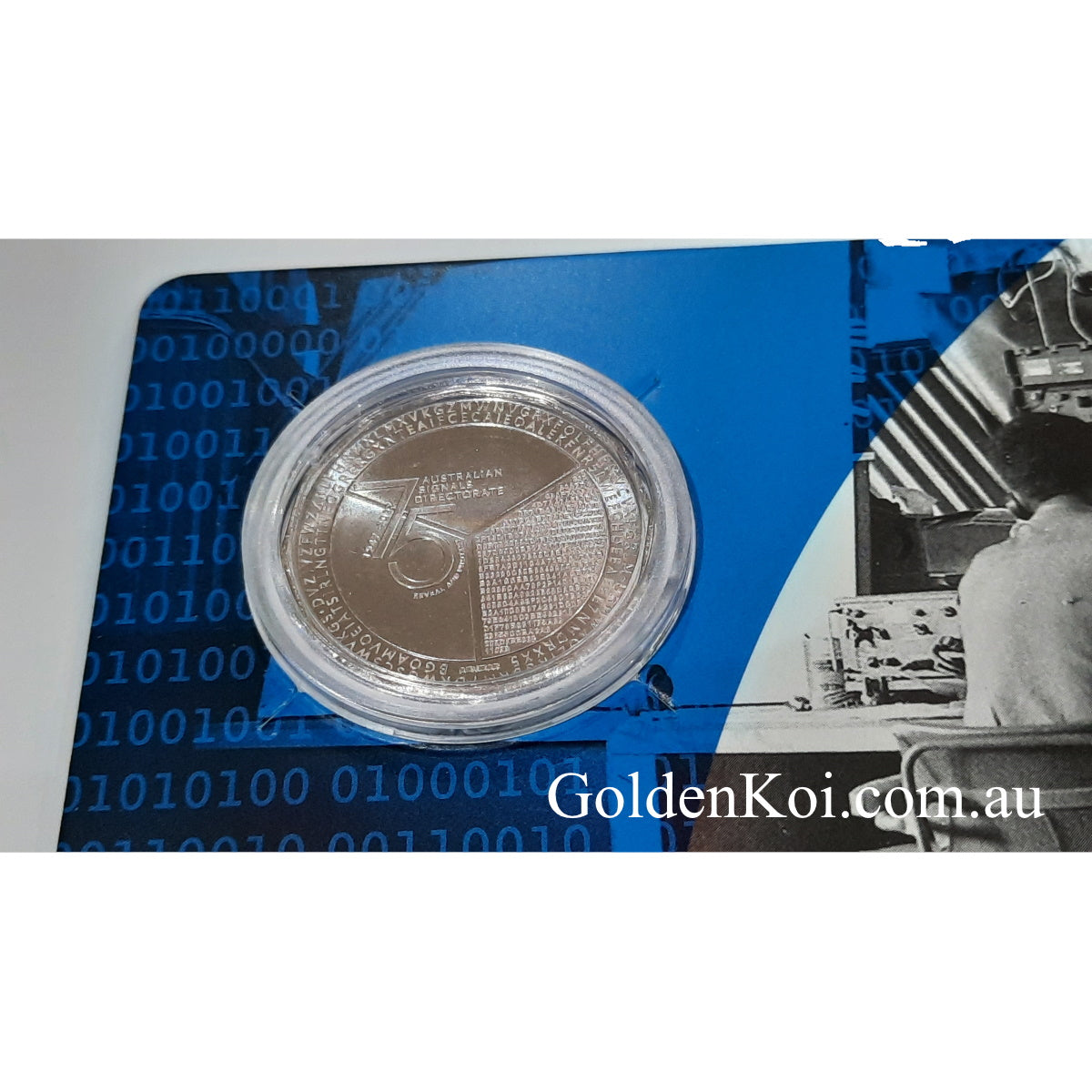 2022 75th Anniversary of Australian Signals Directorate UNC 50c Carded Coin