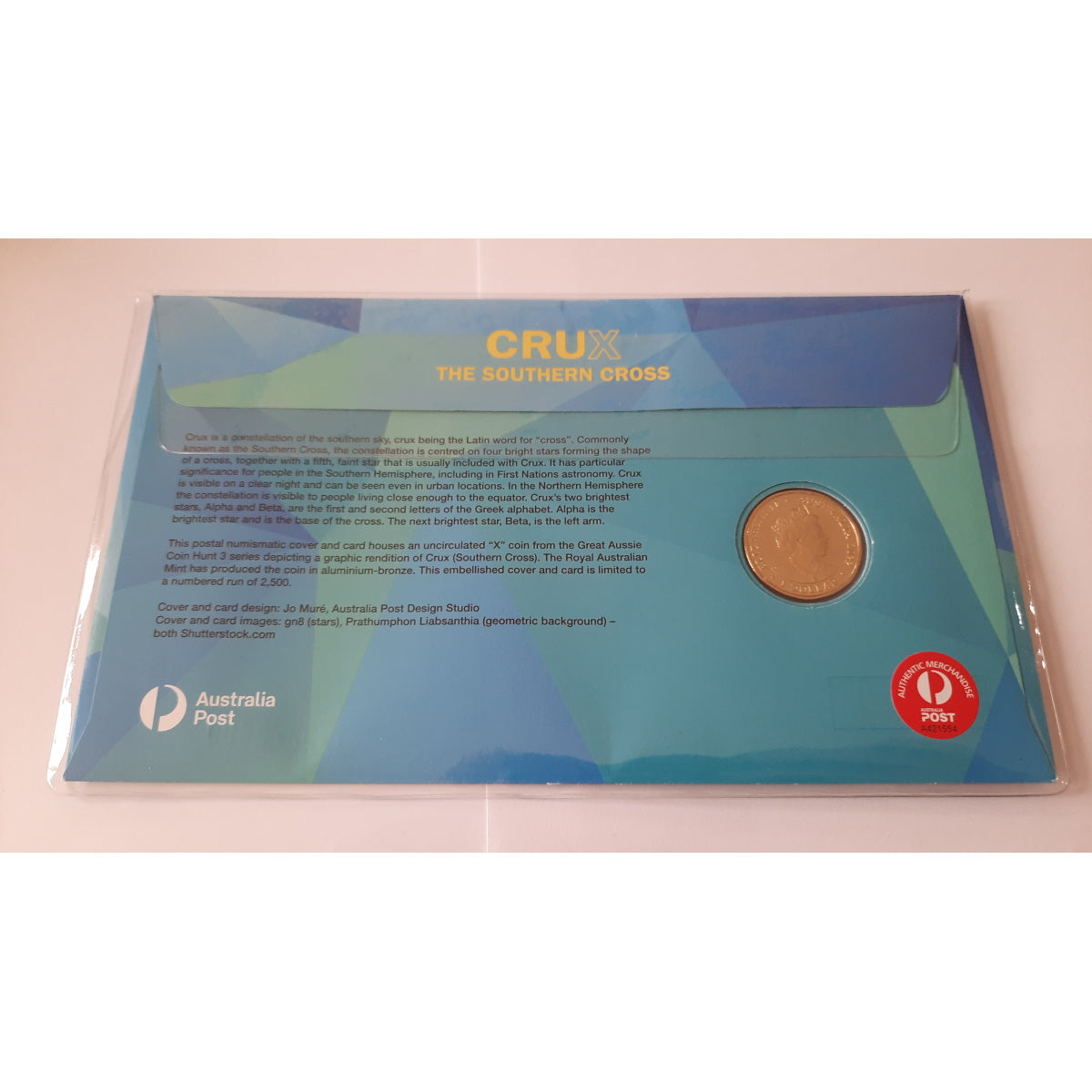 2022 AusPost Impressions Crux: The Southern Cross Limited-Edition Coloured Coin Prestige PNC