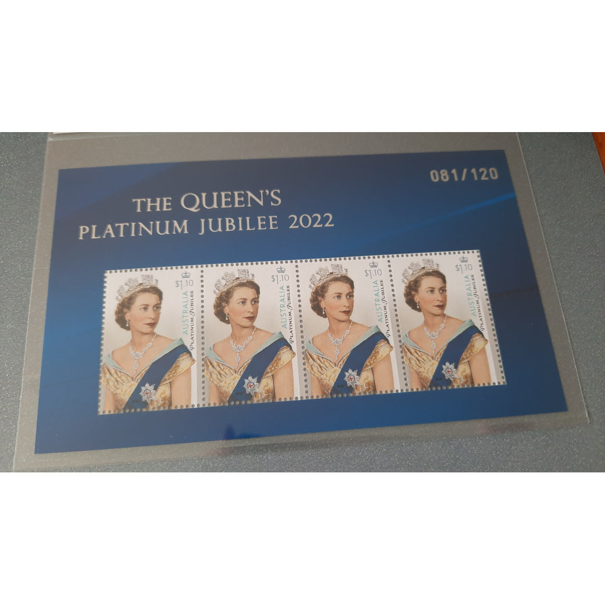2022 AusPost Impressions The Queen's Platinum Jubilee Stamp Collection