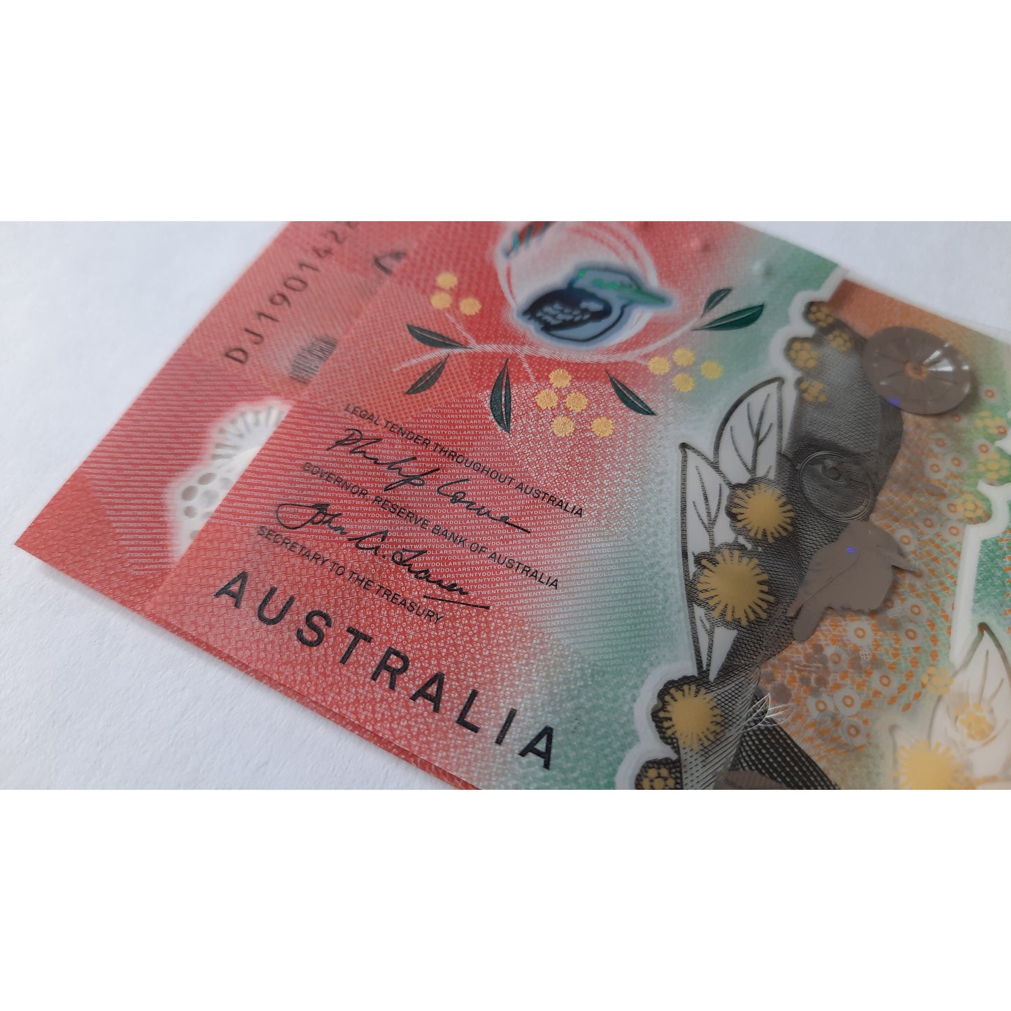 2019 $20 Lowe/Fraser Bank Note General Prefix UNC - Matching Serial Number