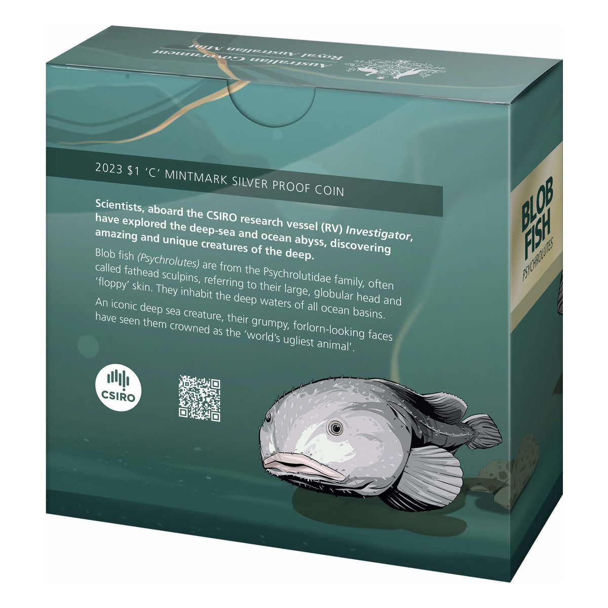 2023 Creatures of the Deep $1 Silver Proof C Mintmark Coin