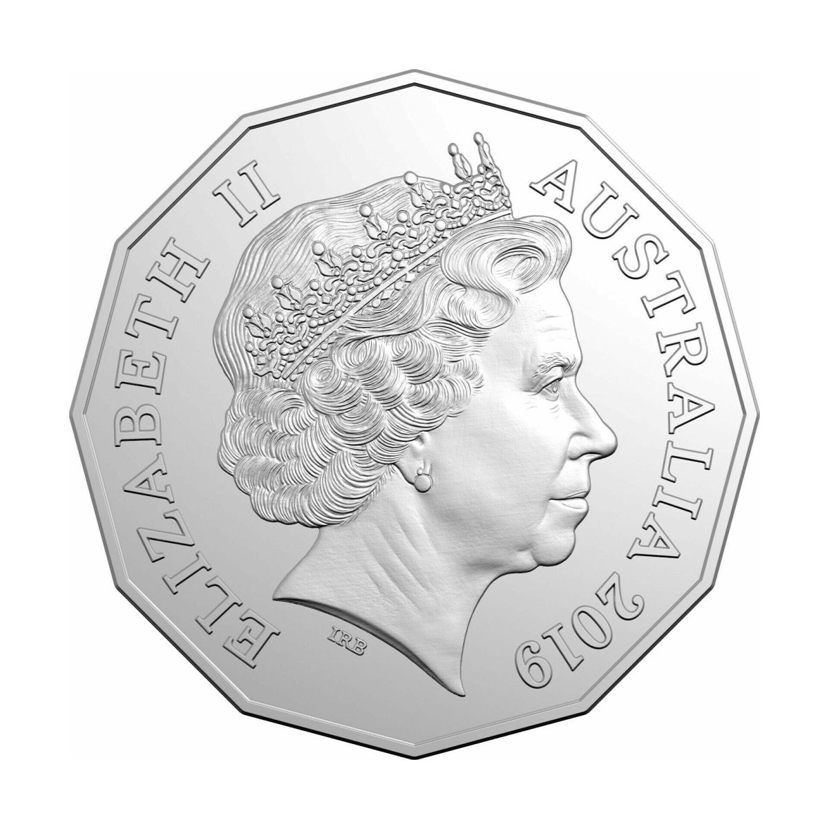 2019 Celebrating 90 Years of The Ghan UNC coloured 50 cents Carded Coin