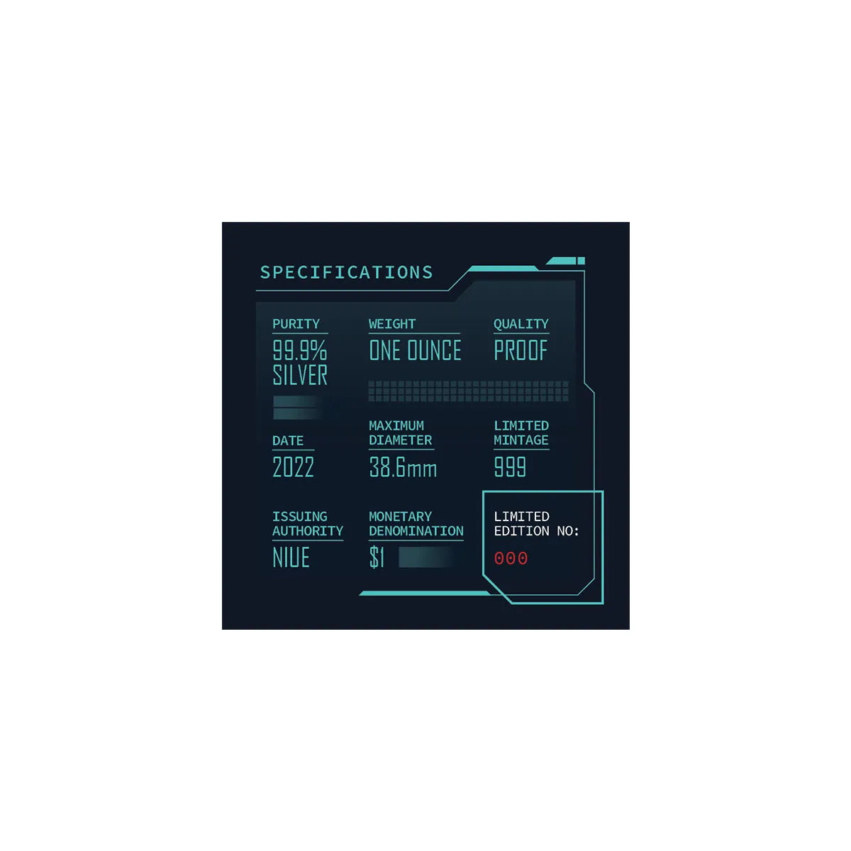 2022 Earth From Above $1 1oz Silver Proof Coin