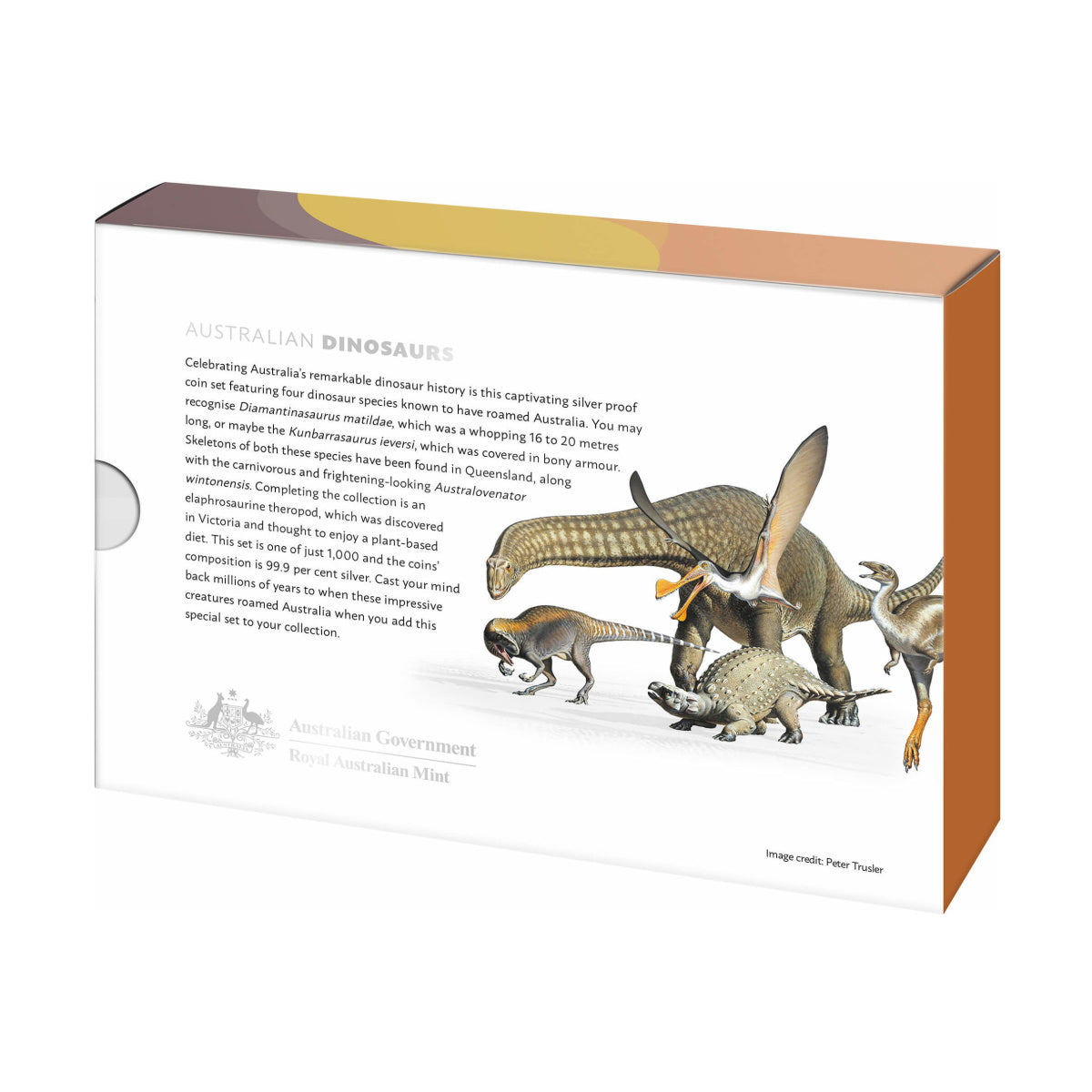 2022 Australian Dinosaurs $1 Silver Proof Four Coin Collection