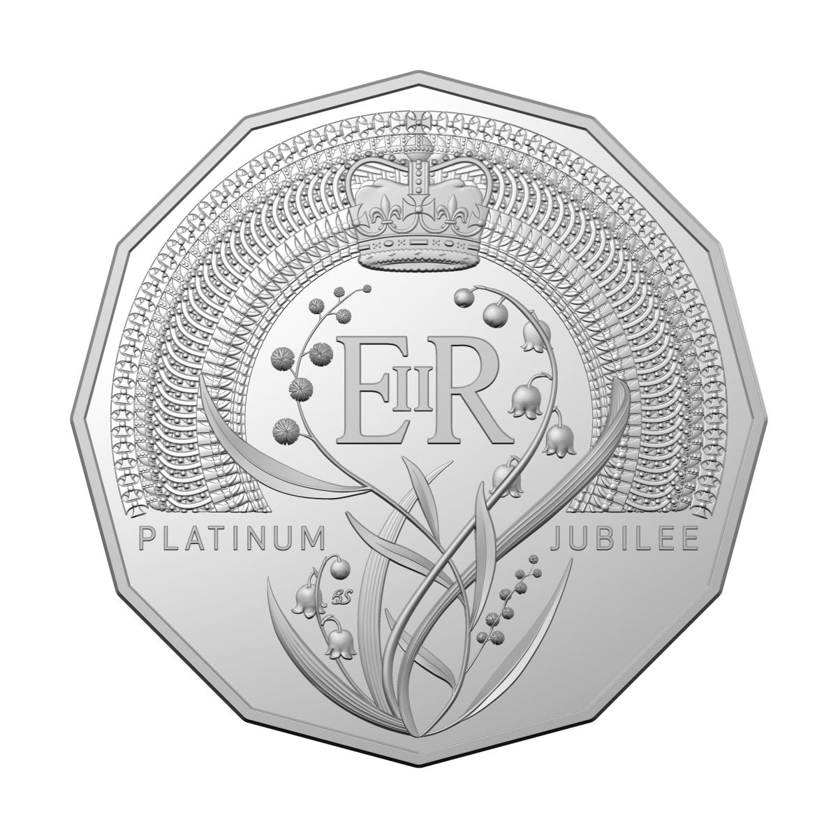 2022 Platinum Jubilee of HM Queen Elizabeth II 50c Uncirculated Coin