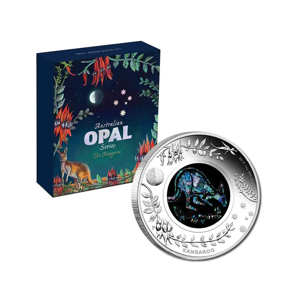 2013 Australian Opal Series - The Kangaroo 1oz Silver Proof Coin