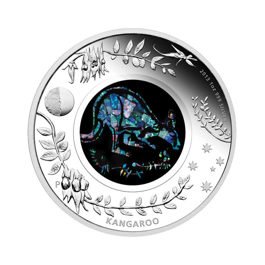 2013 Australian Opal Series - The Kangaroo 1oz Silver Proof Coin