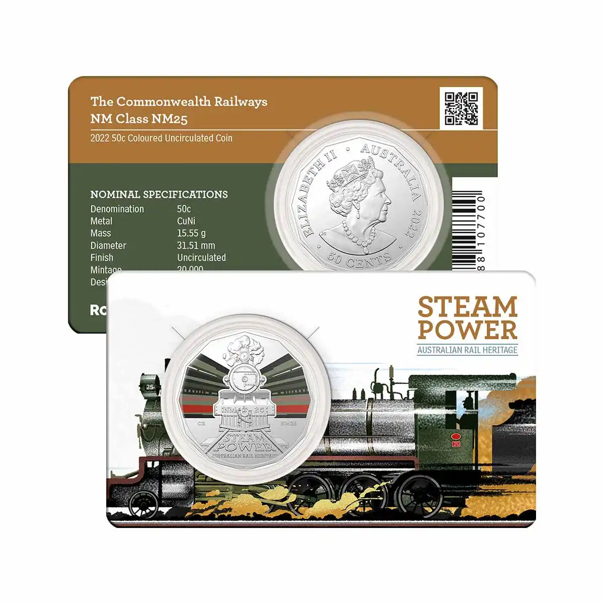 2022 Australian Rail Heritage Steam Power Trains Series - Commonwealth NM 25d Railway