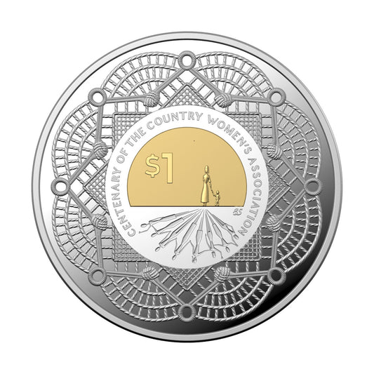2022 $1 Centenary Of The Country Women's Association 1/2 oz Silver Proof Coin