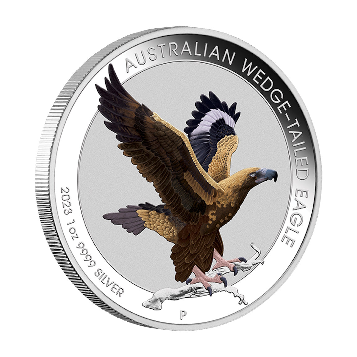 2023 1oz Australia Wedge-Tailed Eagle .9999 Silver Coloured Coin