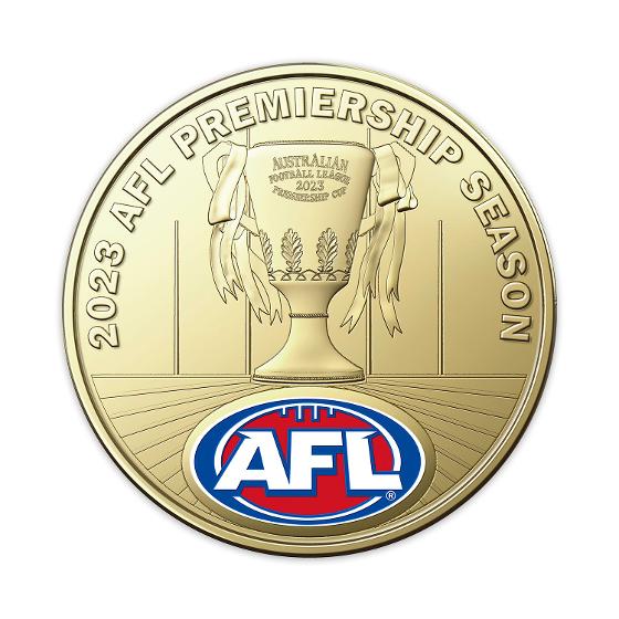 2023 AFL & AFLW 2 Coloured Coins Limited-Edition Impression PNC
