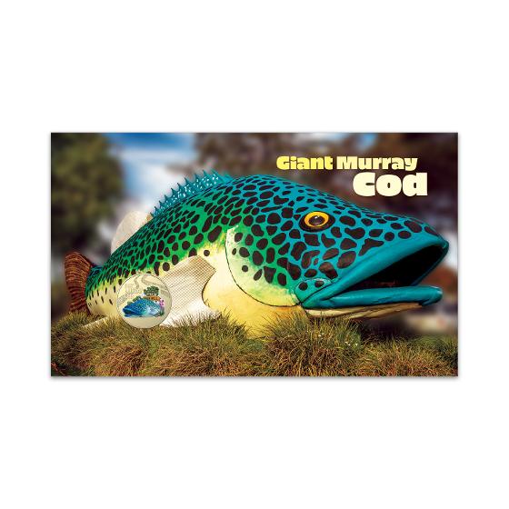 2023 Aussie Big Things Giant Murray Cod Coloured Coin Postal Numismatic Cover (Single)