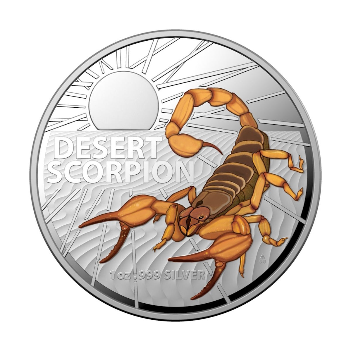 2023 Australia's Most Dangerous - Desert Scorpion 1oz $5 Silver Coloured Proof Coin