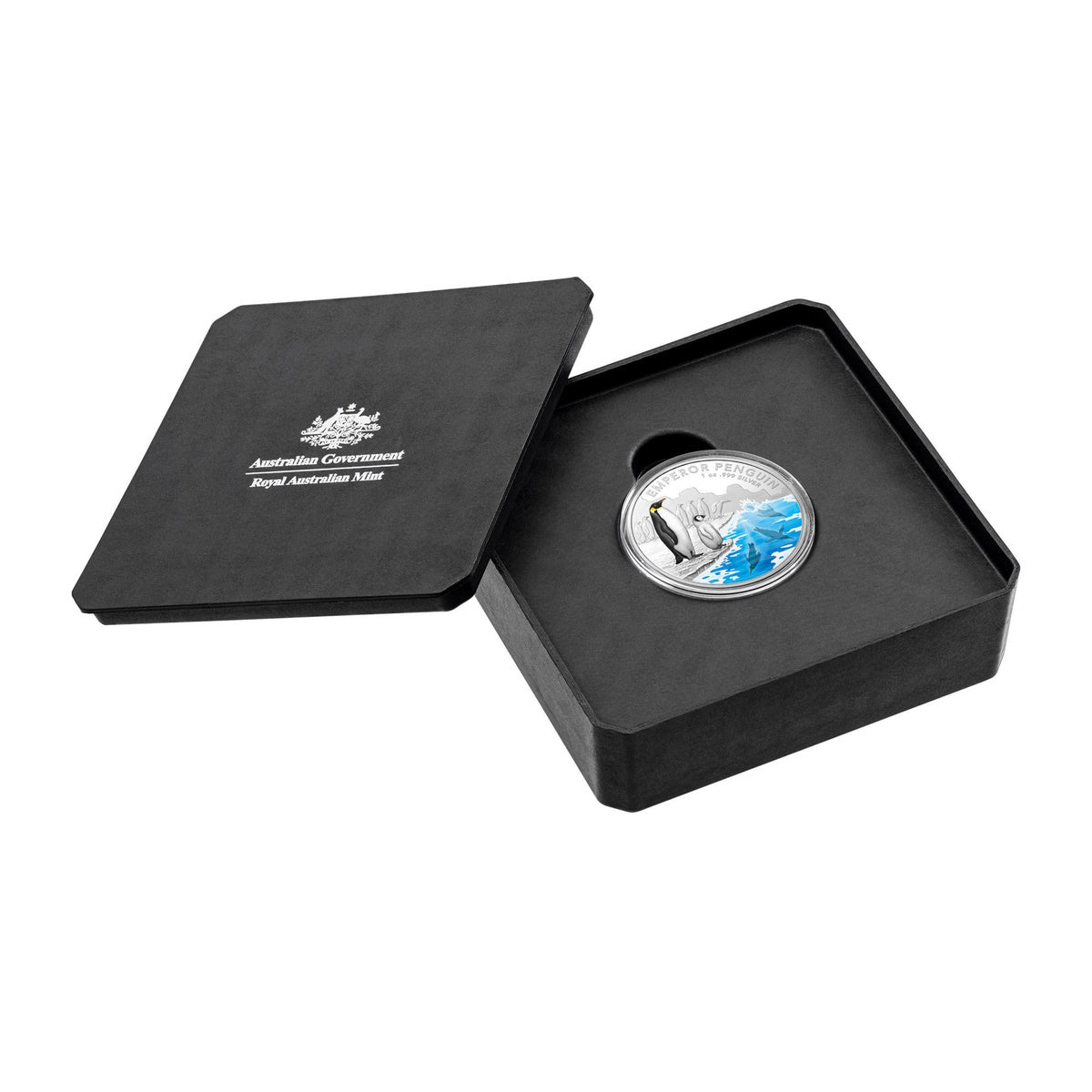 2023 Australian Antarctic Territory – Emperor Penguin $5 1oz Coloured Silver Proof Coin