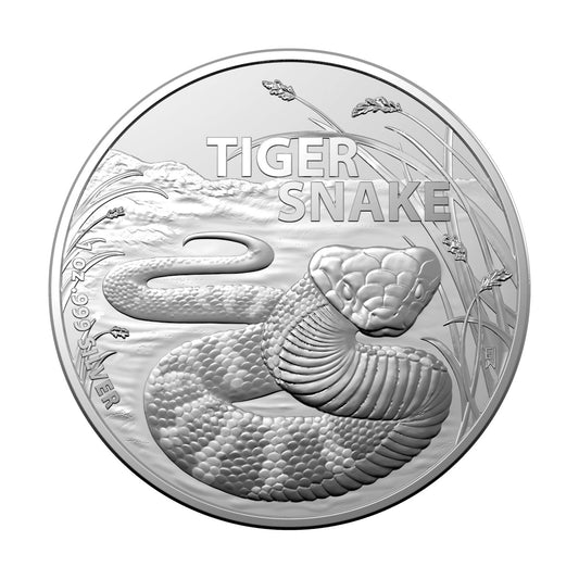 2024 Australia's Most Dangerous $1 1oz Tiger Snake - Silver Investment