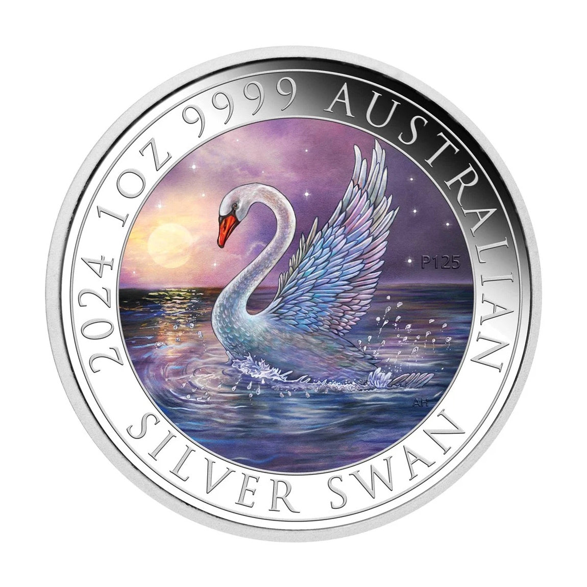 2024 Australian Swan 1oz Silver Coloured Coin