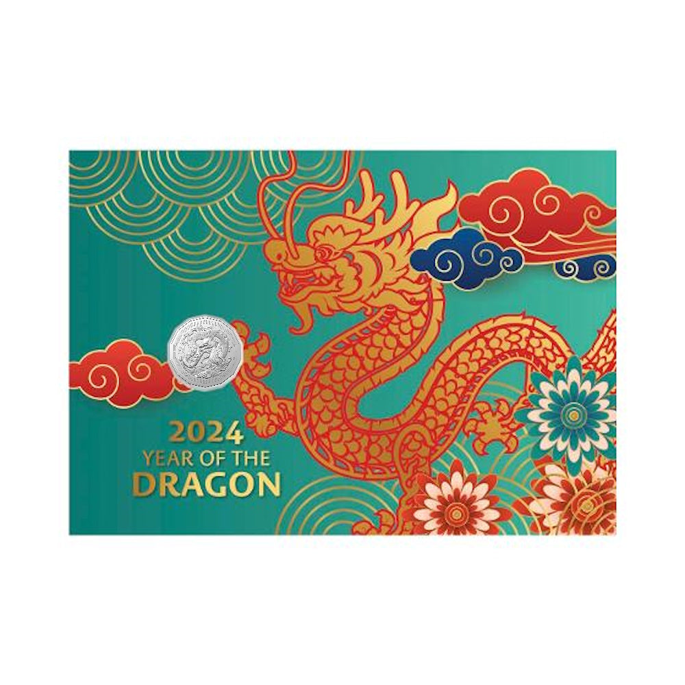 2024 Lunar Year Dragon Tetradecagon Prestige Postal Numismatic Cover