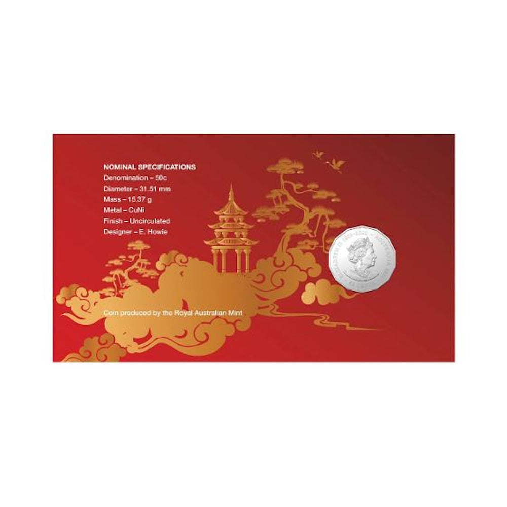 2024 Lunar New Year of the Dragon 50c Postal Numismatic Cover