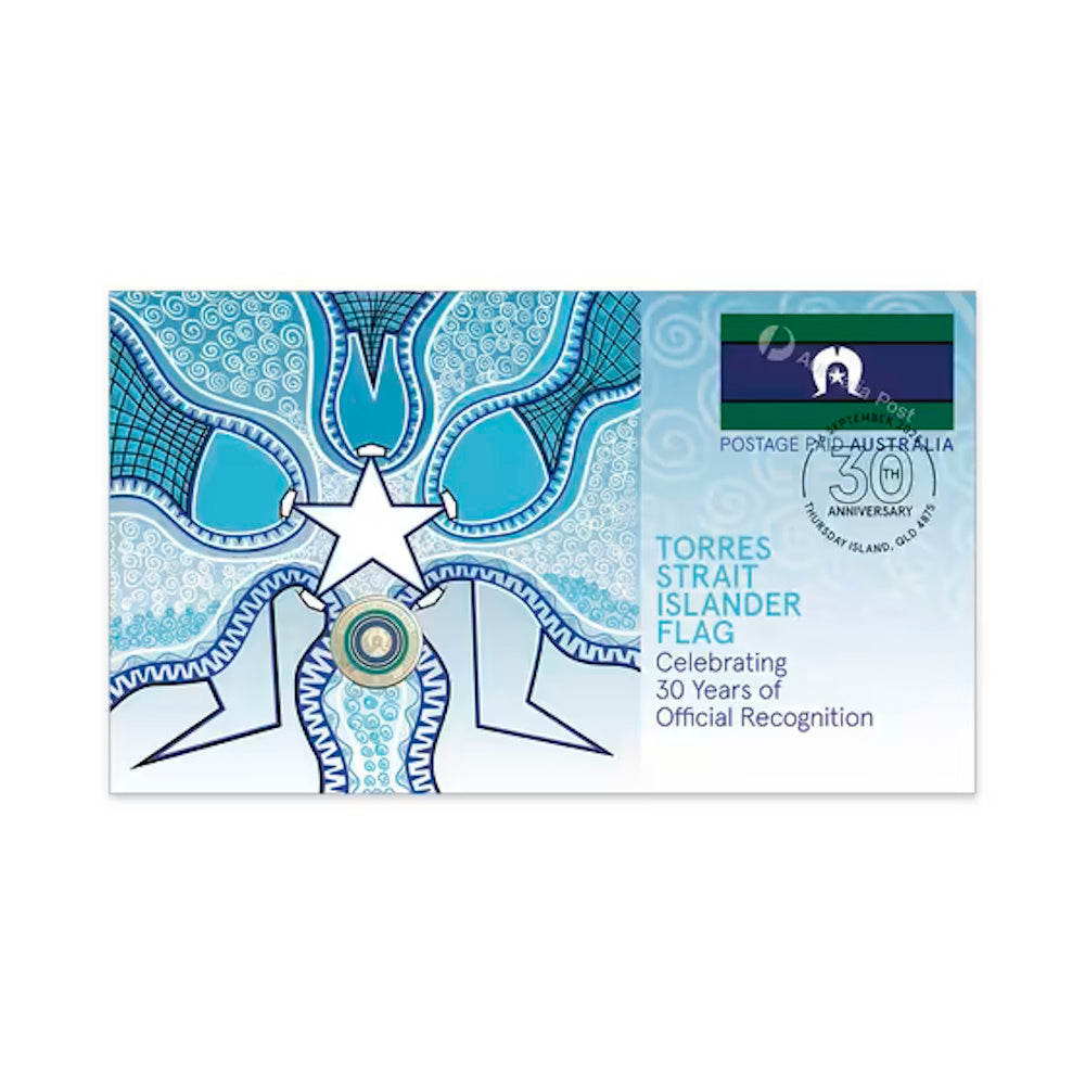 2025 30th Anniversary of the Torres Strait Islander Flag Postal Numismatic Cover (PNC)