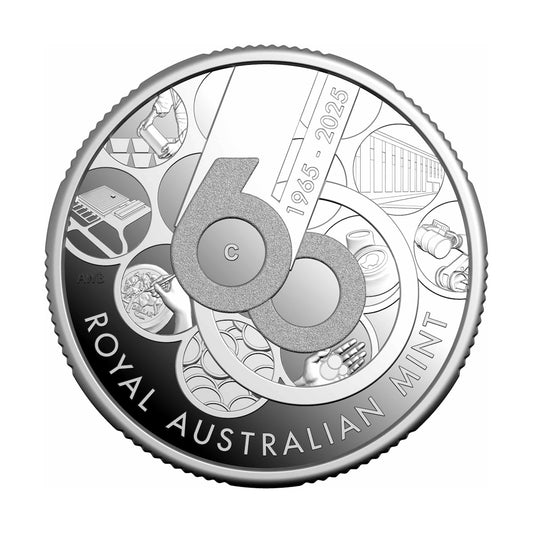 2025 60th Anniversary of the Mint $1 C Mintmark Silver Proof Coin