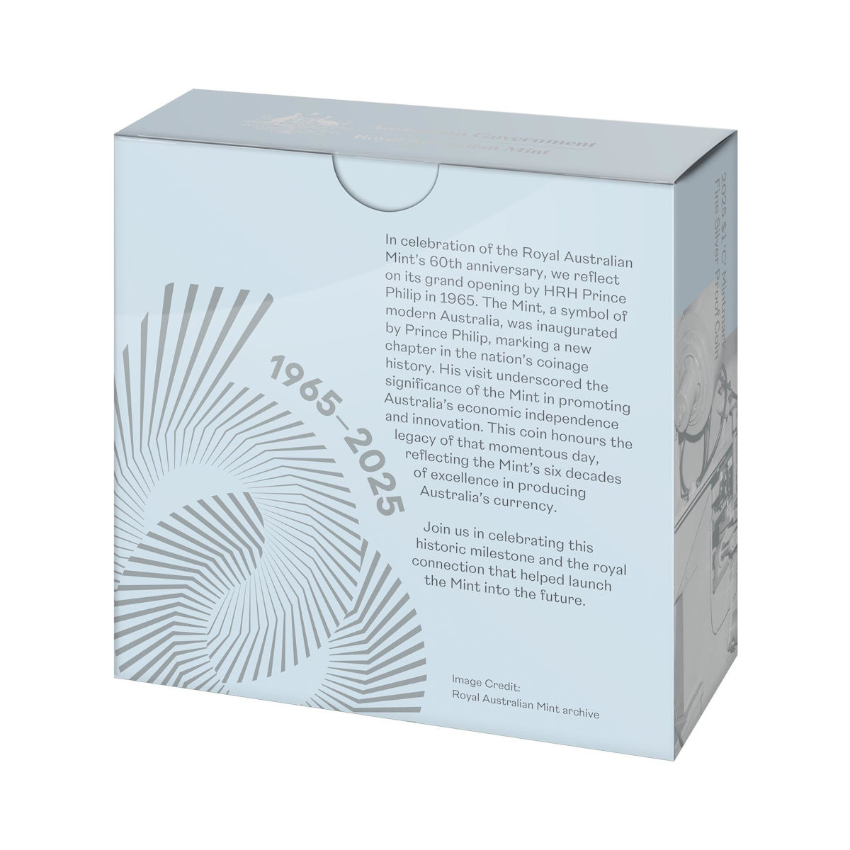 2025 60th Anniversary of the Mint $1 C Mintmark Silver Proof Coin