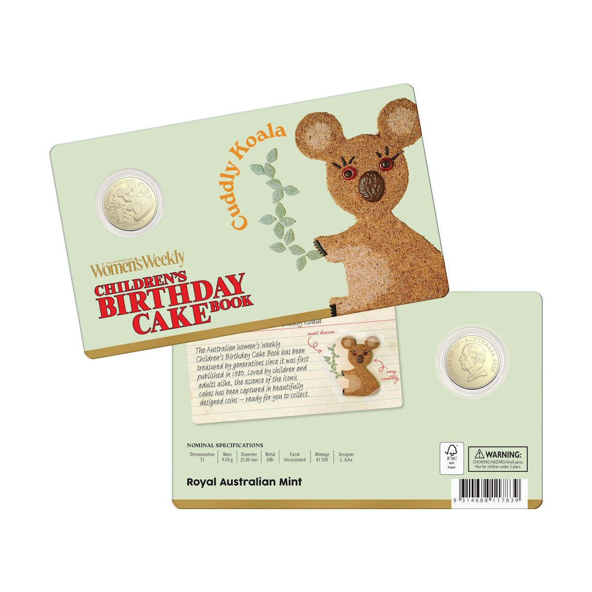 2025 Australia Women's Weekly Children's Birthday Cake Twelve-Coin Premium Recipe Box Collection