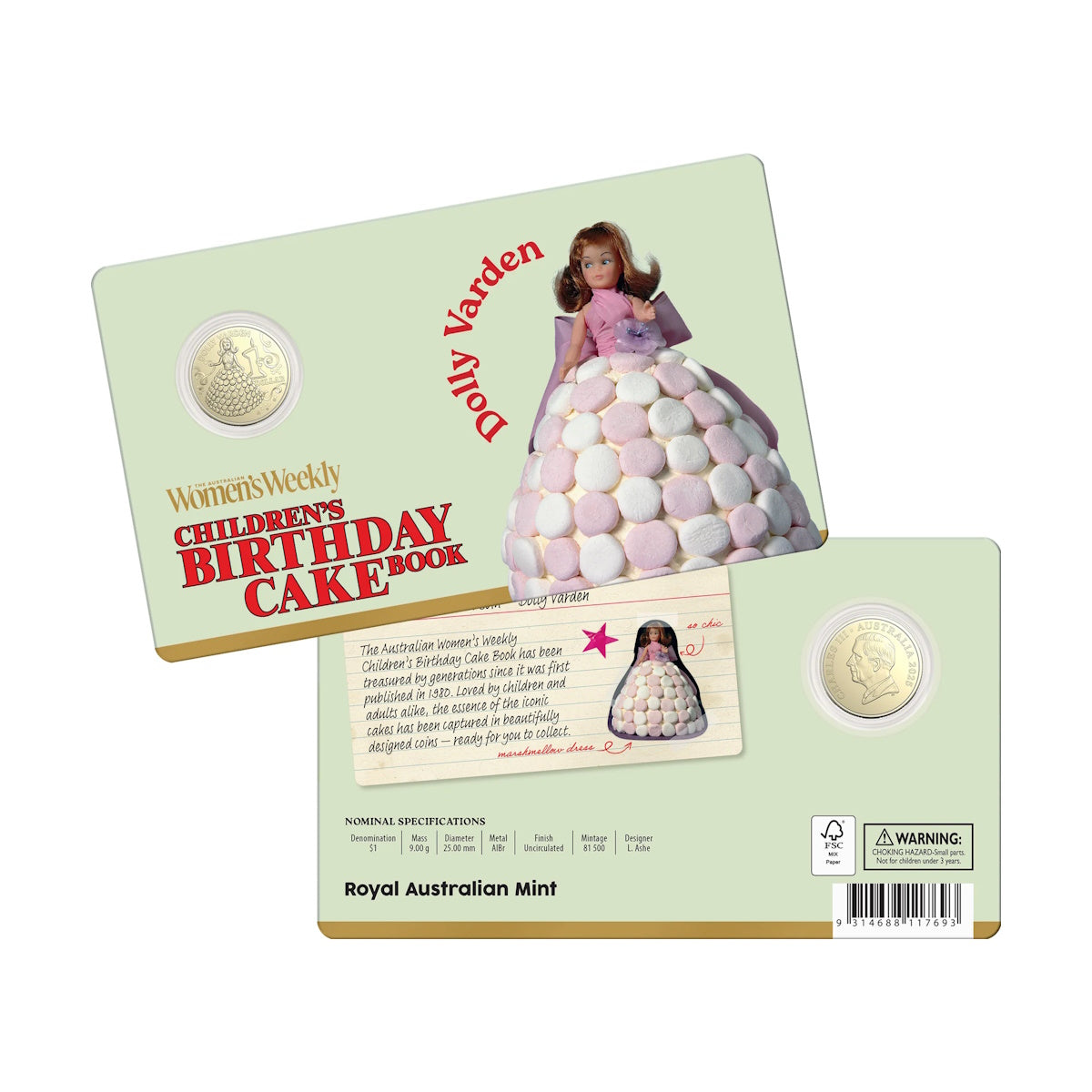 2025 Australia Women's Weekly Children's Birthday Cake Twelve-Coin Premium Recipe Box Collection