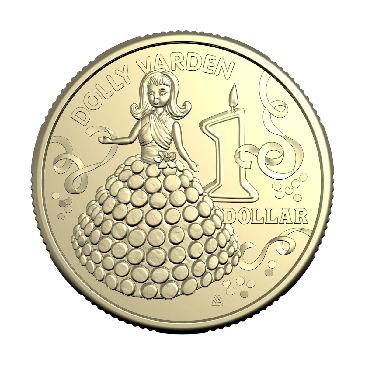 2025 Australia Women's Weekly Birthday Cake $1 Ten-Coin Collection Tube and Folder plus $2 Coloured Coin