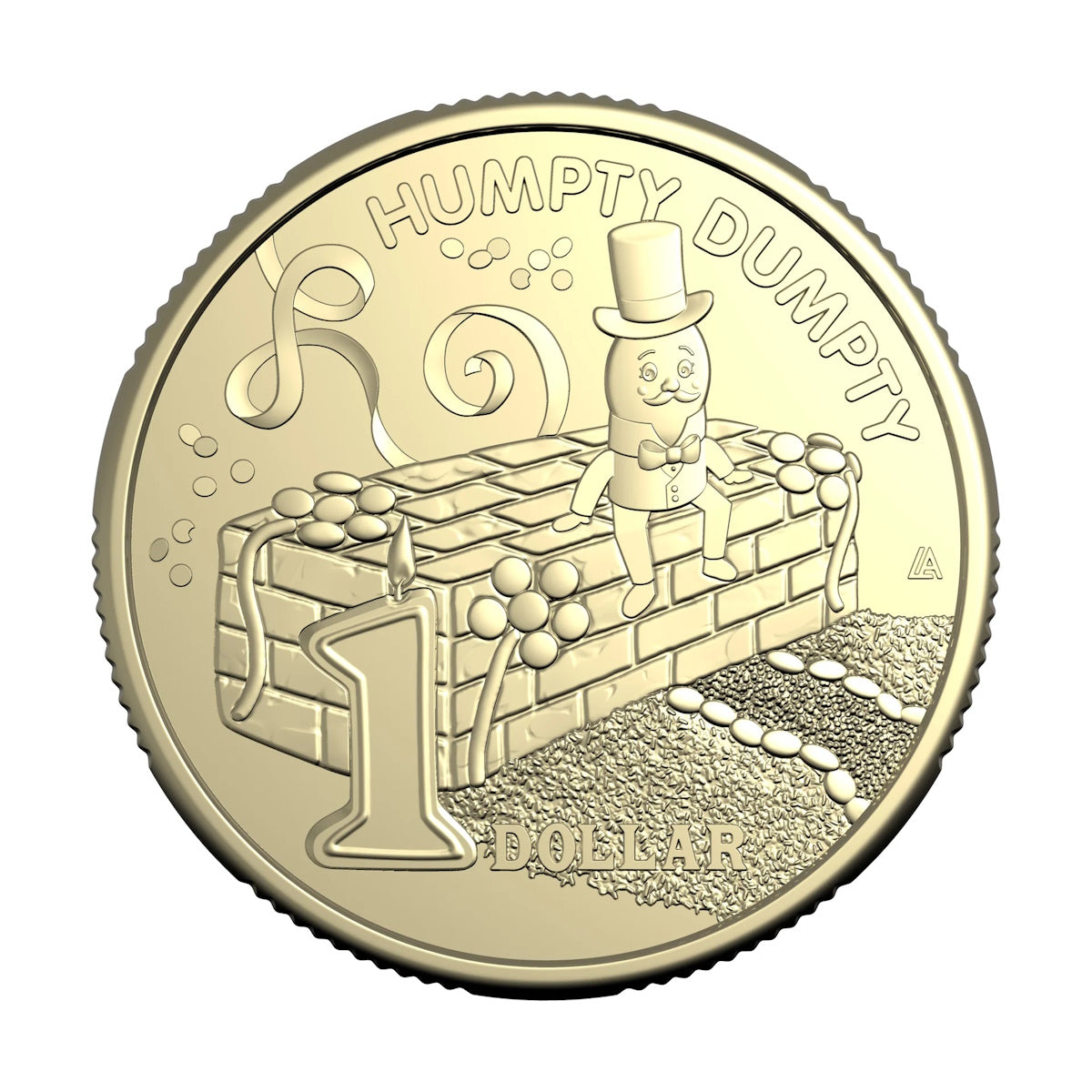 2025 Australia Women's Weekly Birthday Cake $1 Ten-Coin Collection Tube and Folder plus $2 Coloured Coin