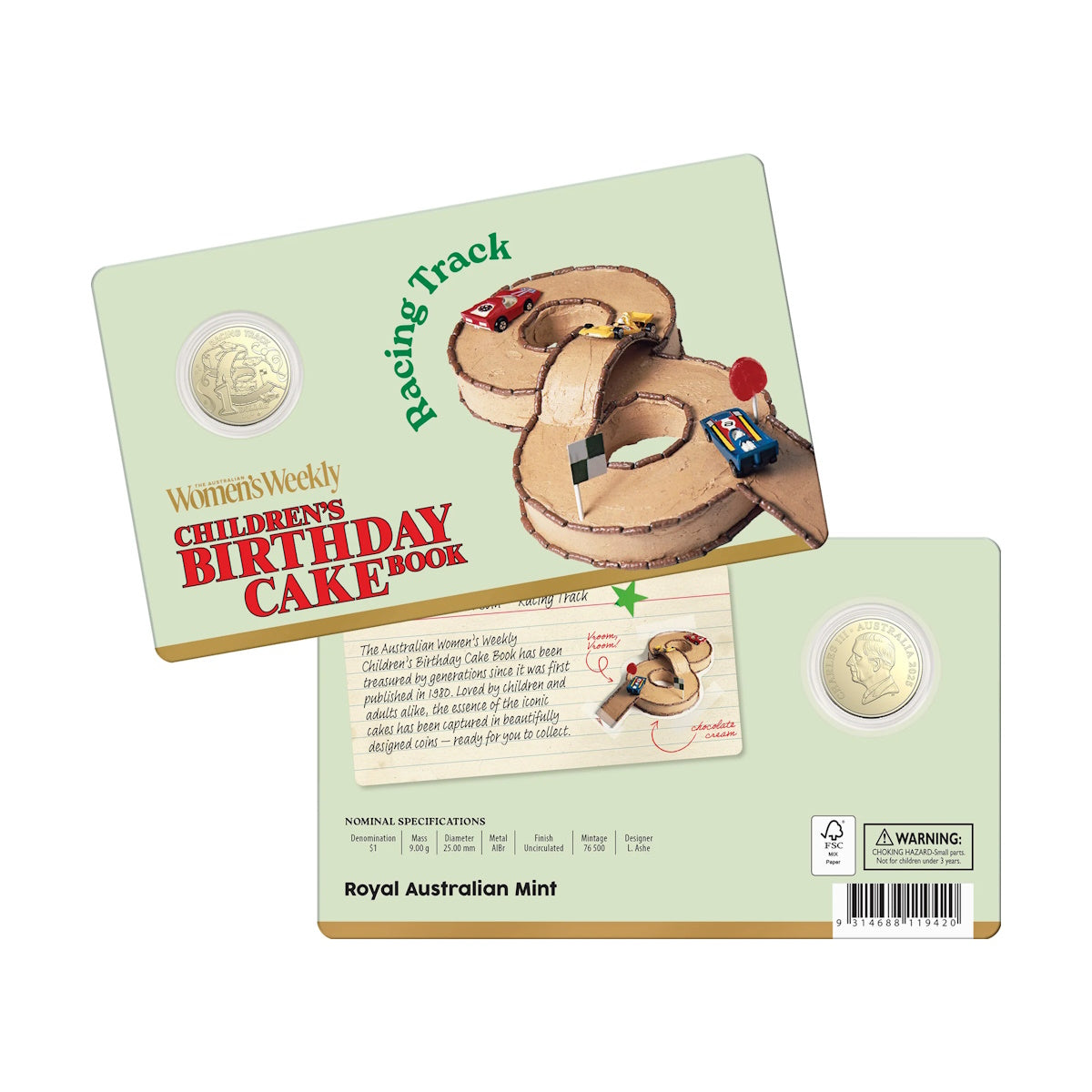 2025 Australia Women's Weekly Children's Birthday Cake Twelve-Coin Premium Recipe Box Collection