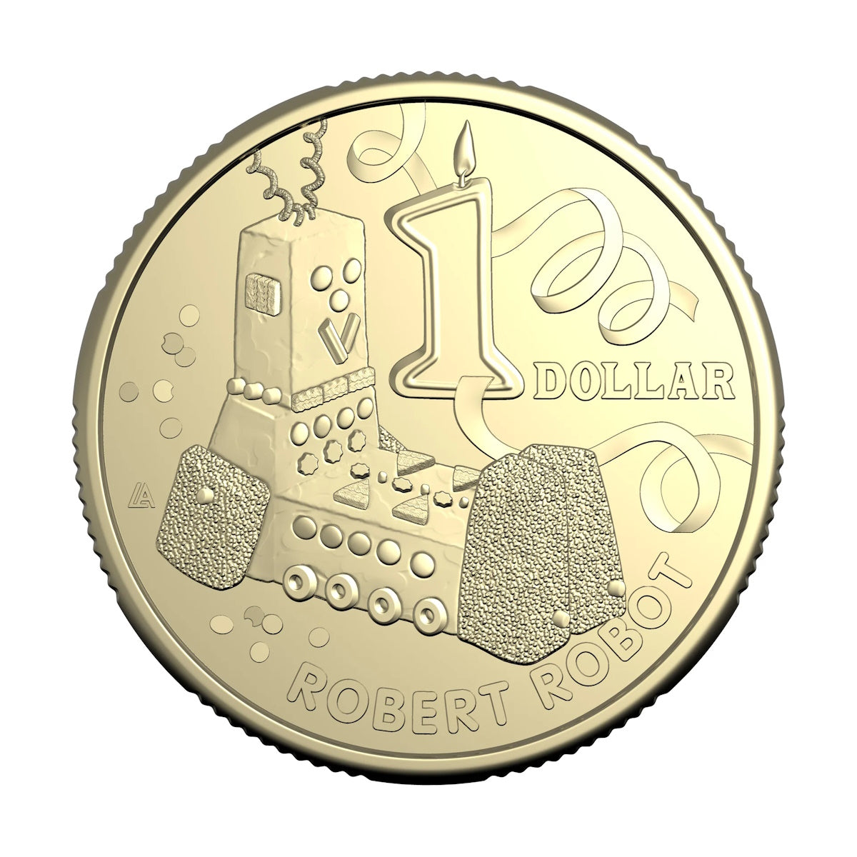 2025 Australia Women's Weekly Birthday Cake $1 Ten-Coin Collection Tube and Folder plus $2 Coloured Coin
