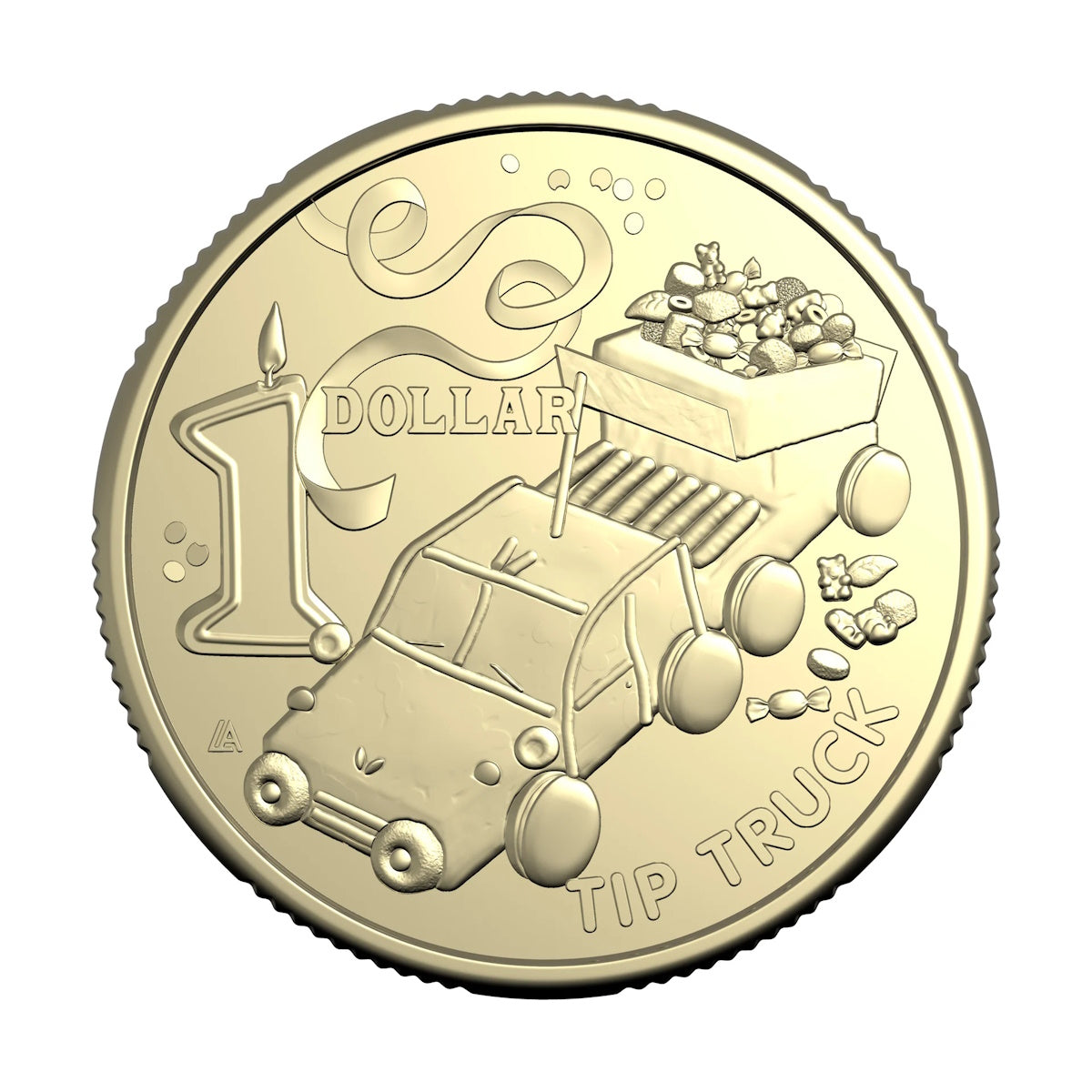 2025 Australia Women's Weekly Birthday Cake $1 Ten-Coin Collection Tube and Folder plus $2 Coloured Coin