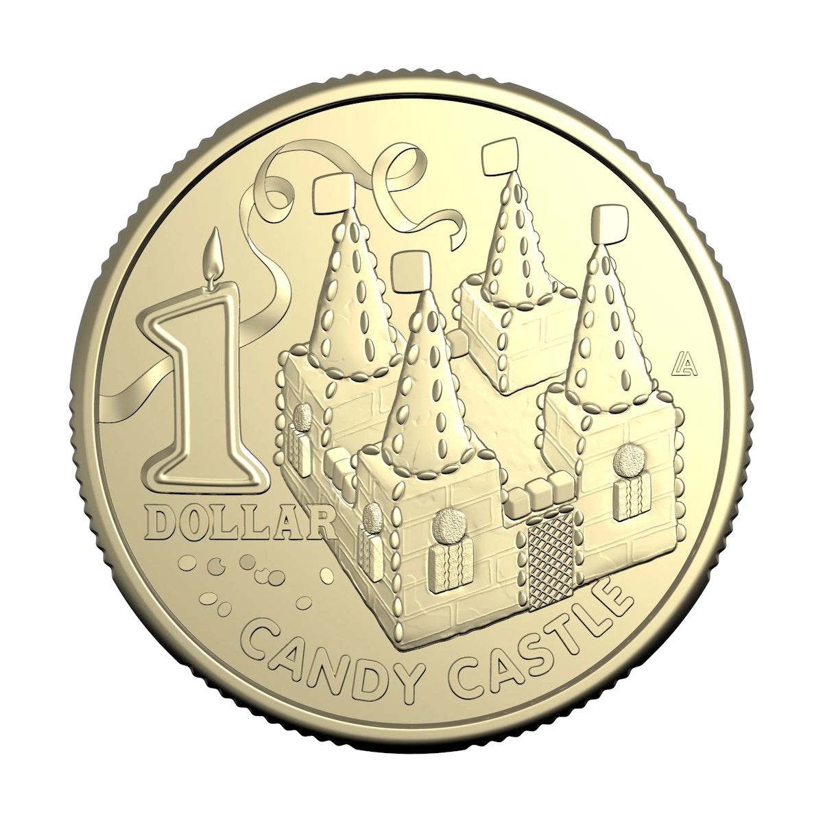 2025 Australia Women's Weekly Birthday Cake $1 Ten-Coin Collection Tube and Folder plus $2 Coloured Coin