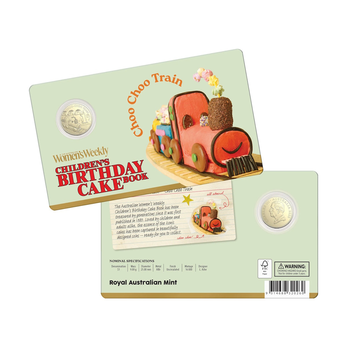 2025 Australia Women's Weekly Children's Birthday Cake Twelve-Coin Premium Recipe Box Collection