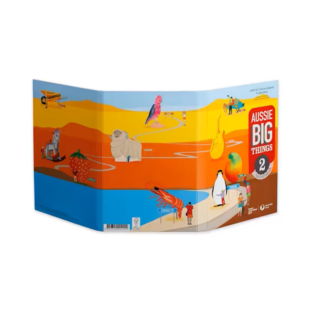 2025 Aussie Big Things 2 Folder and Tube Set Plus 2 Till Coins