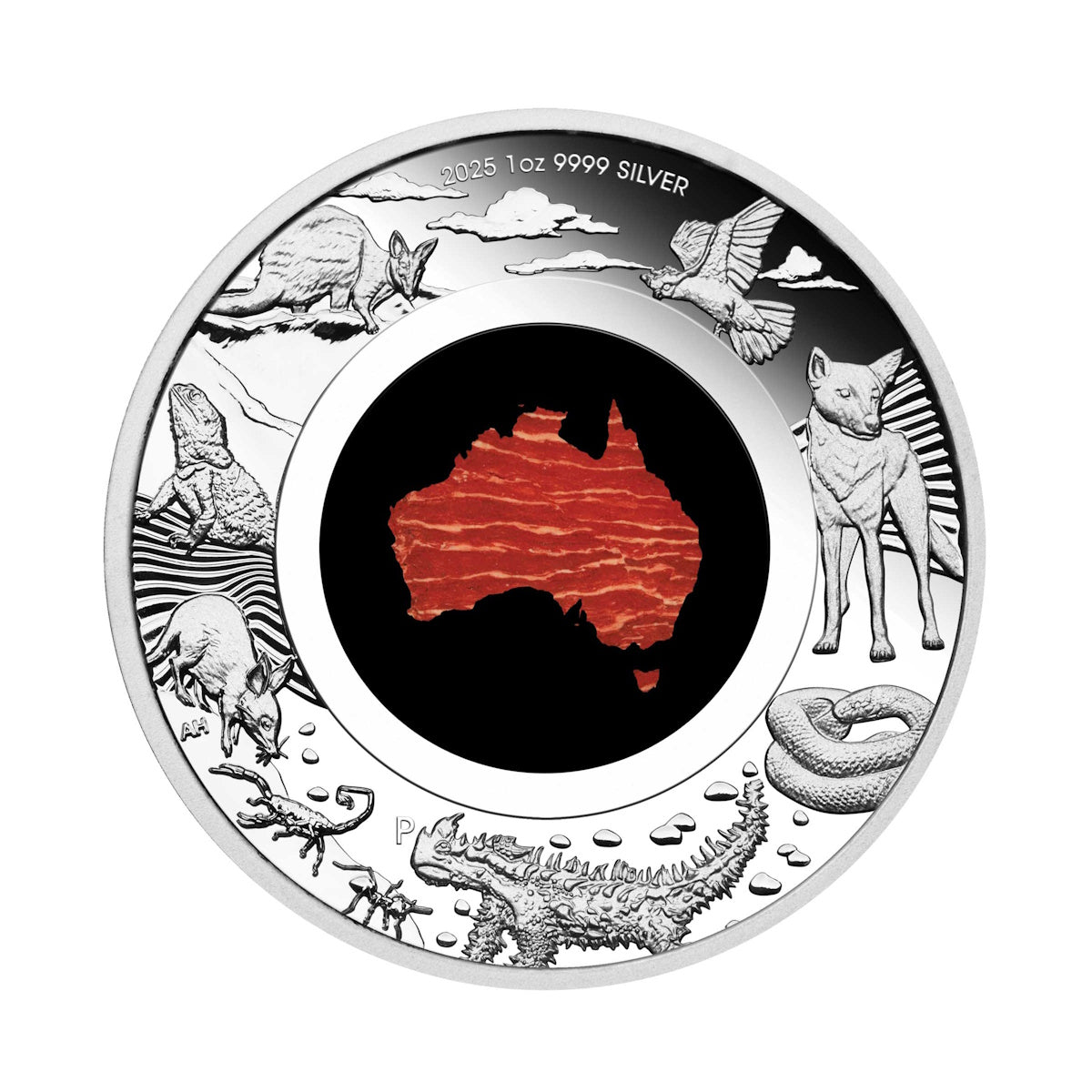 2025 Great Southern Land 1oz Silver Proof Snakeskin Jasper Coin