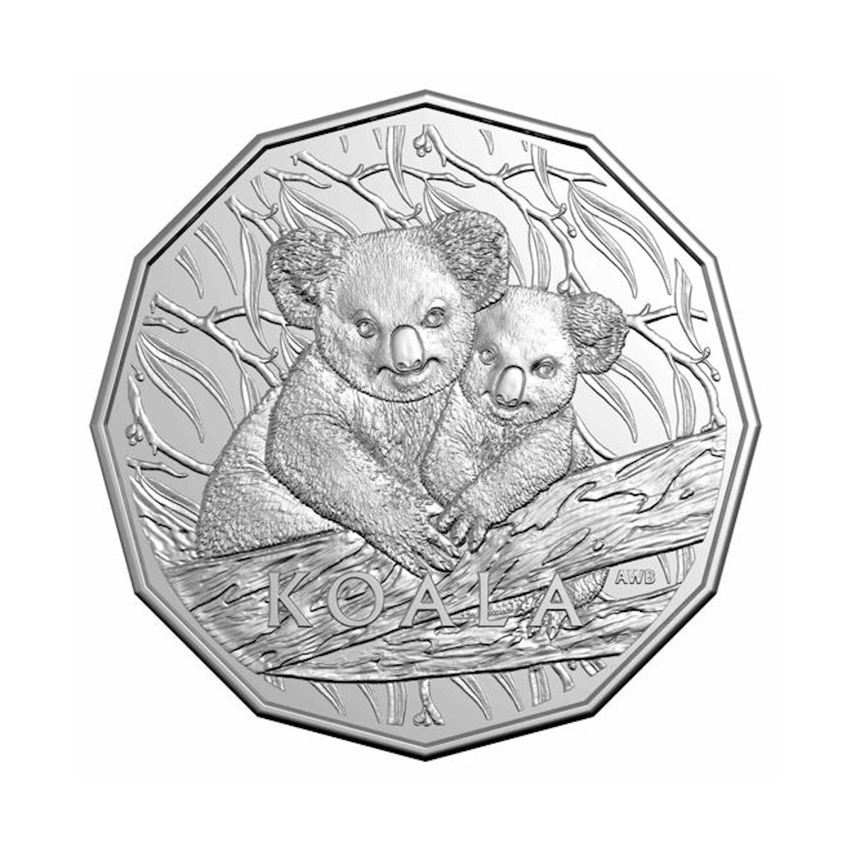 2025 Koala Series Uncirculated 50c Carded Coin